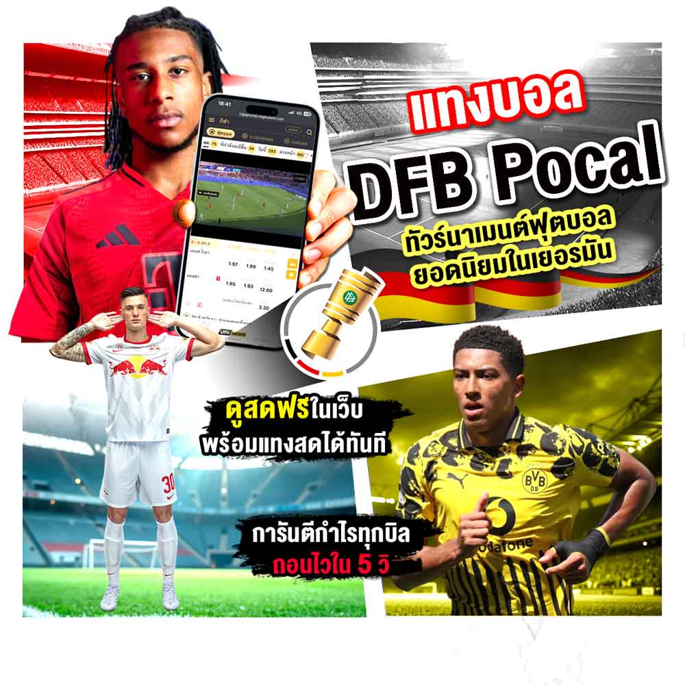 Guidebook คู่มือการใช้งาน เว็บแทงบอลออนไลน์ 65 DFB-pokal